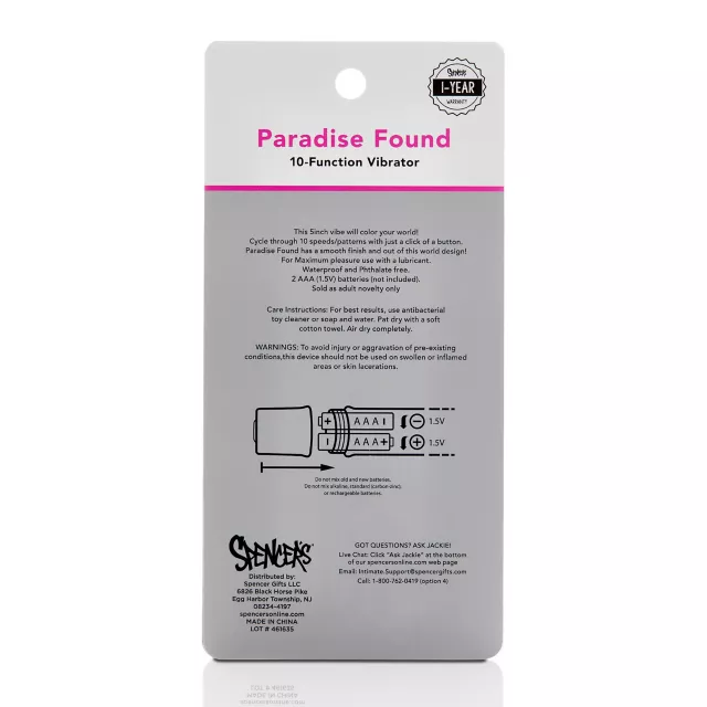 Paradise Found 10-Function Pineapple Waterproof Bullet Vibrator 5 Inch - Sexology at Spencer's
