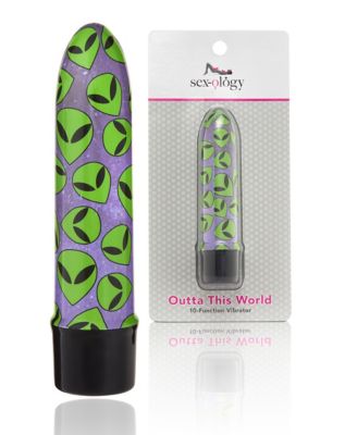 Outta This World 10-Function Alien Waterproof Bullet Vibrator 5 Inch -  Sexology