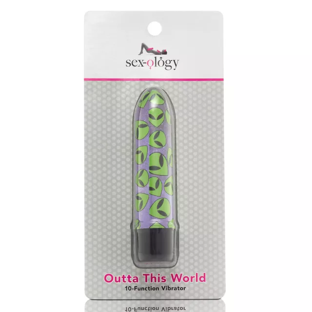 Outta This World 10-Function Alien Waterproof Bullet Vibrator 5 Inch - Sexology at Spencer's