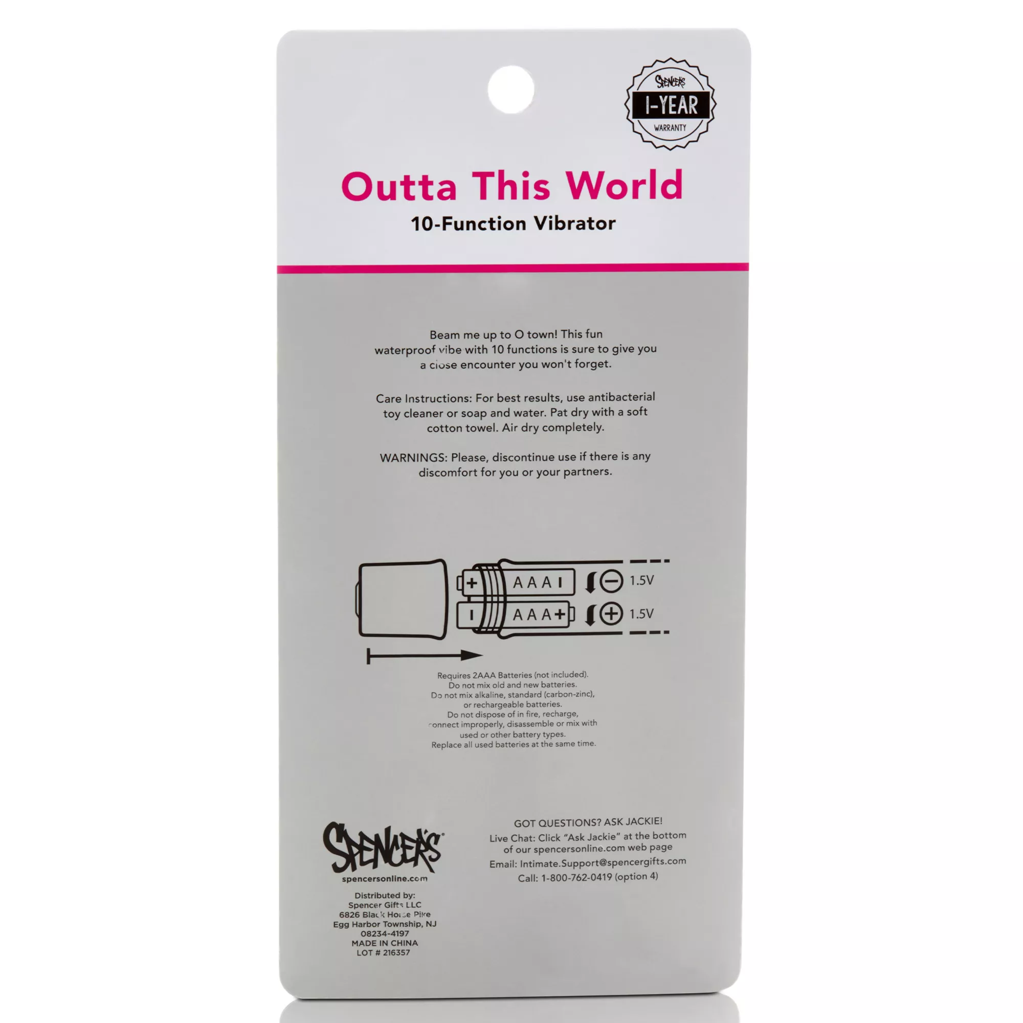 Outta This World 10-Function Alien Waterproof Bullet Vibrator 5 Inch - Sexology at Spencer's