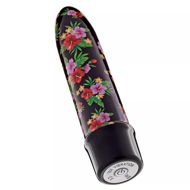 Maui Wowie Multi-Speed Waterproof Vibrator 5 Inch Tropical Flowers - Sexology at Spencer's