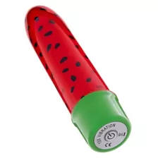 Sweet Thing 10-Function Waterproof Watermelon Bullet Vibrator 5 Inch - Sexology at Spencer's