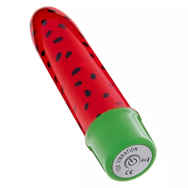 Sweet Thing 10-Function Waterproof Watermelon Bullet Vibrator 5 Inch - Sexology at Spencer's