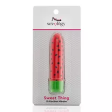Sweet Thing 10-Function Waterproof Watermelon Bullet Vibrator 5 Inch - Sexology at Spencer's