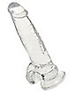Clearly Hung Suction Cup Dildo 8 Inch - Hott Love Extreme