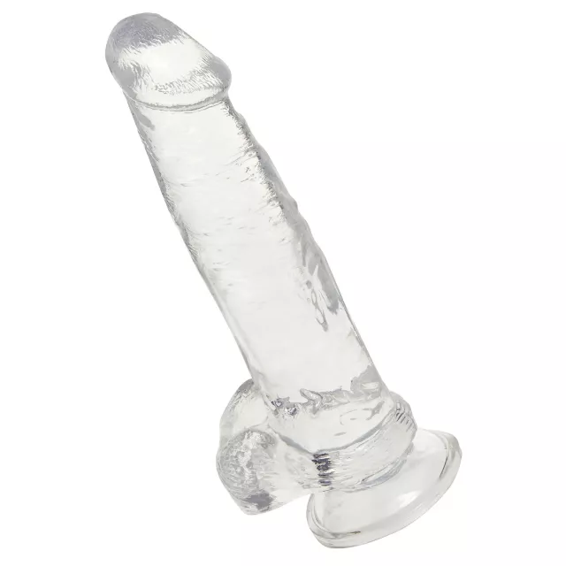 Clearly Hung Suction Cup Dildo 8 Inch - Hott Love Extreme