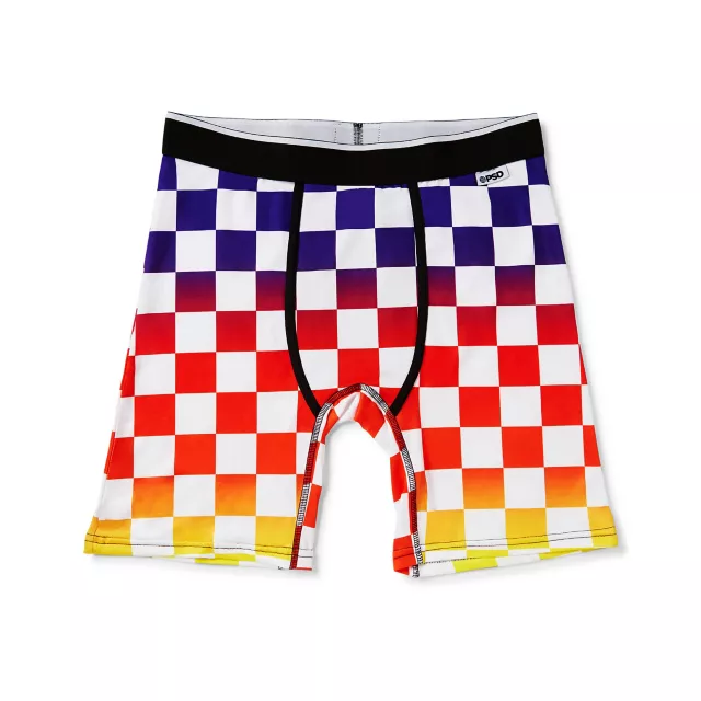 Rainbow Checkered Boxer Briefs at Spencer's