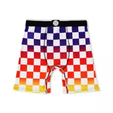 Rainbow Checkered Boxer Briefs at Spencer's