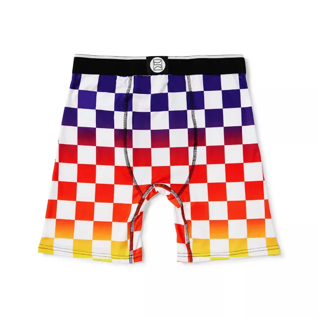 Rainbow Checkered Boxer Briefs at Spencer's