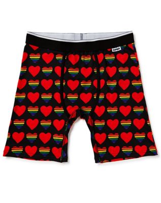 Rainbow Heart Boxer Briefs - Spencer's