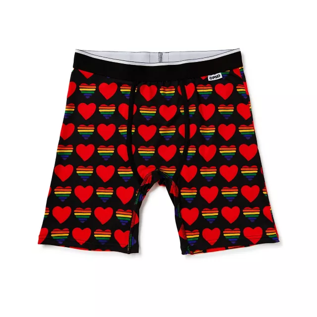 Rainbow Heart Boxer Briefs at Spencer's