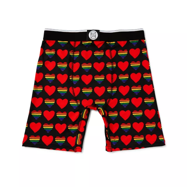 Rainbow Heart Boxer Briefs at Spencer's