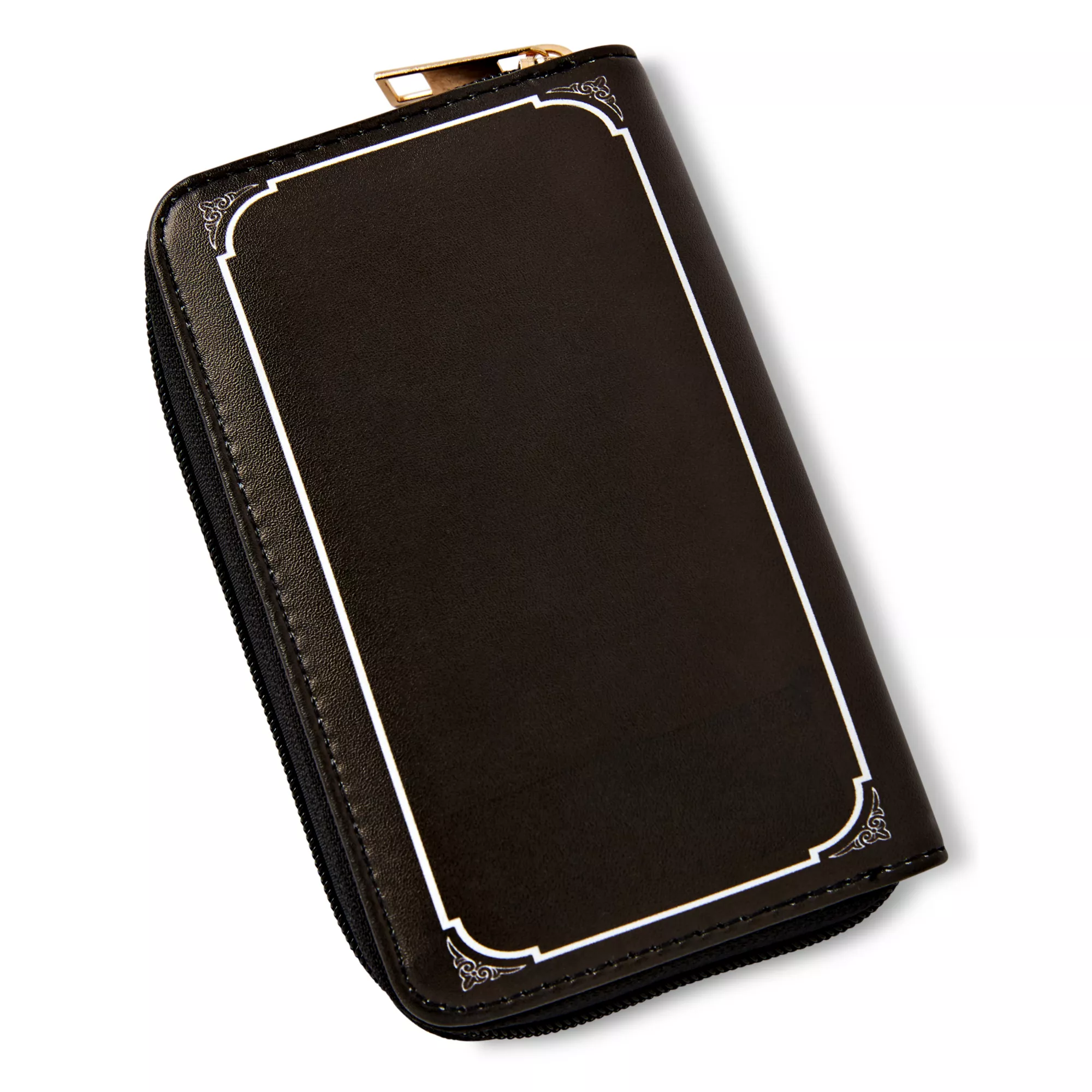 Black Cat the Moon Zip Wallet at Spencer's