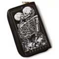 Kissing Skeletons Zip Wallet at Spencer's