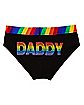 Black Rainbow Daddy Pride Briefs