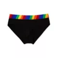 Black Rainbow Daddy Pride Briefs at Spencer's