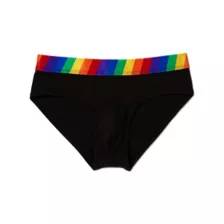 Black Rainbow Daddy Pride Briefs at Spencer's