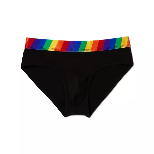 Black Rainbow Daddy Pride Briefs at Spencer's