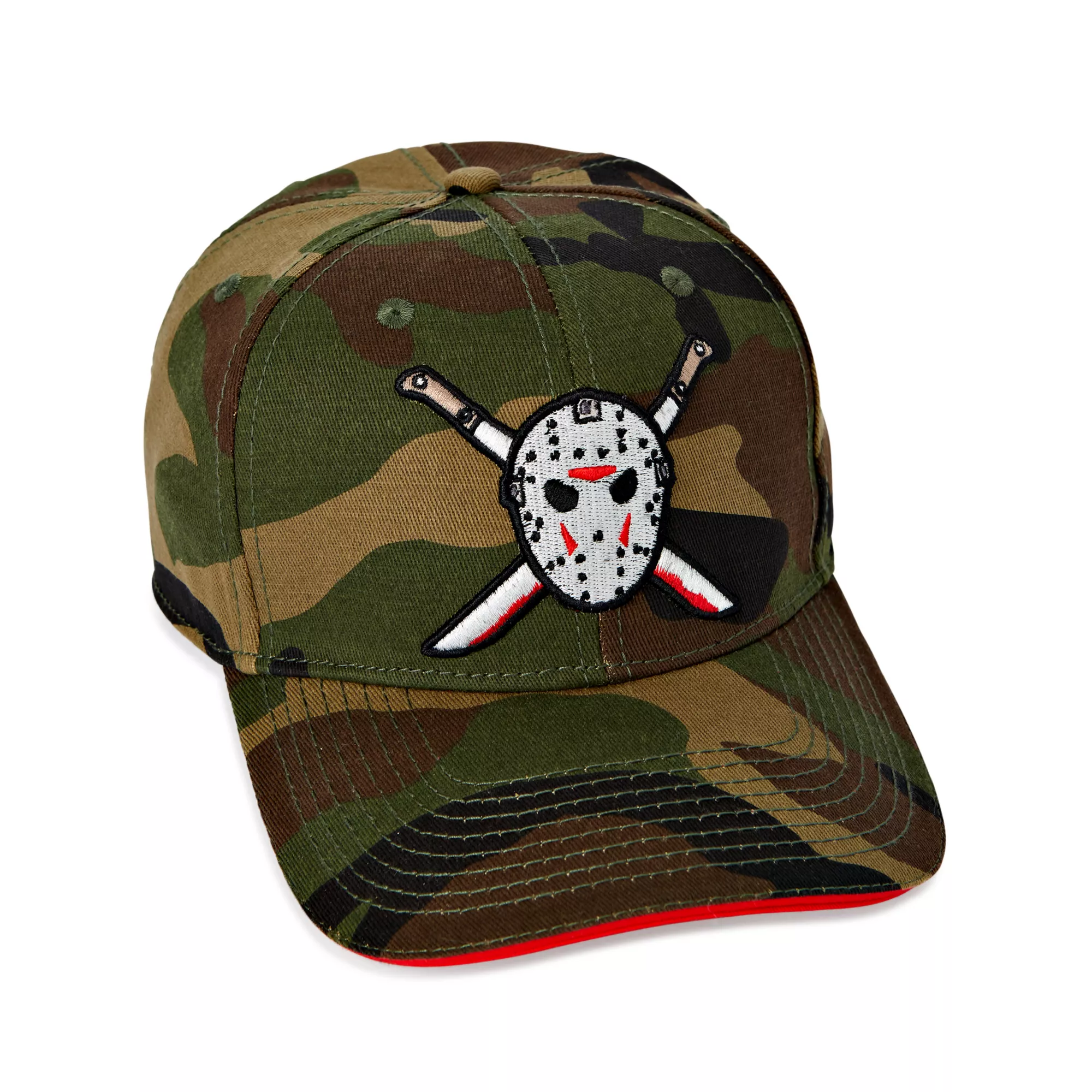 Camo Jason Voorhees Snapback Hat - Friday the 13th at Spencer's