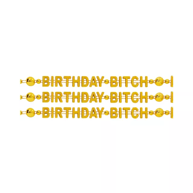 Birthday Bitch Beads - 3 Pack at Spencer's