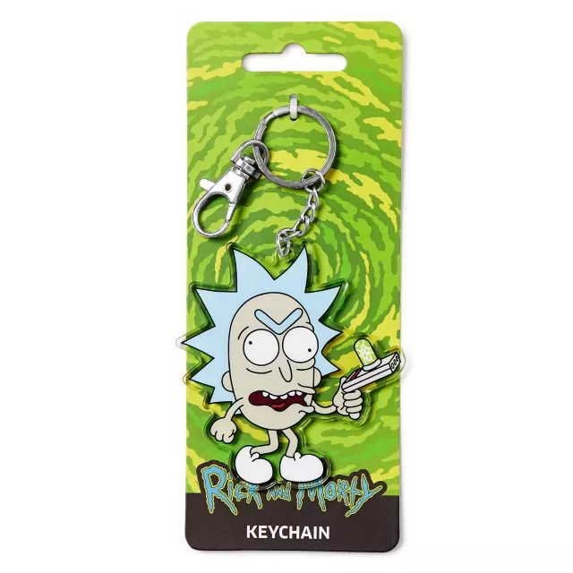 Walking Rick Head Keychain - Rick and Morty at Spencer's