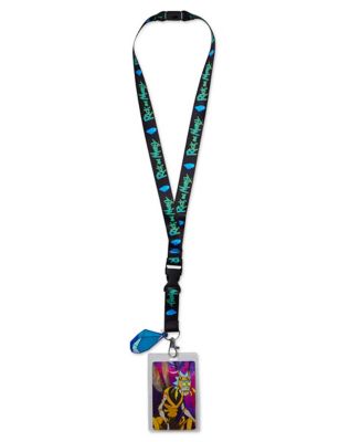 3D Rubber Charm Lanyard - Rick and Morty