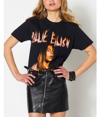 Billie Eilish Red Photo T Shirt