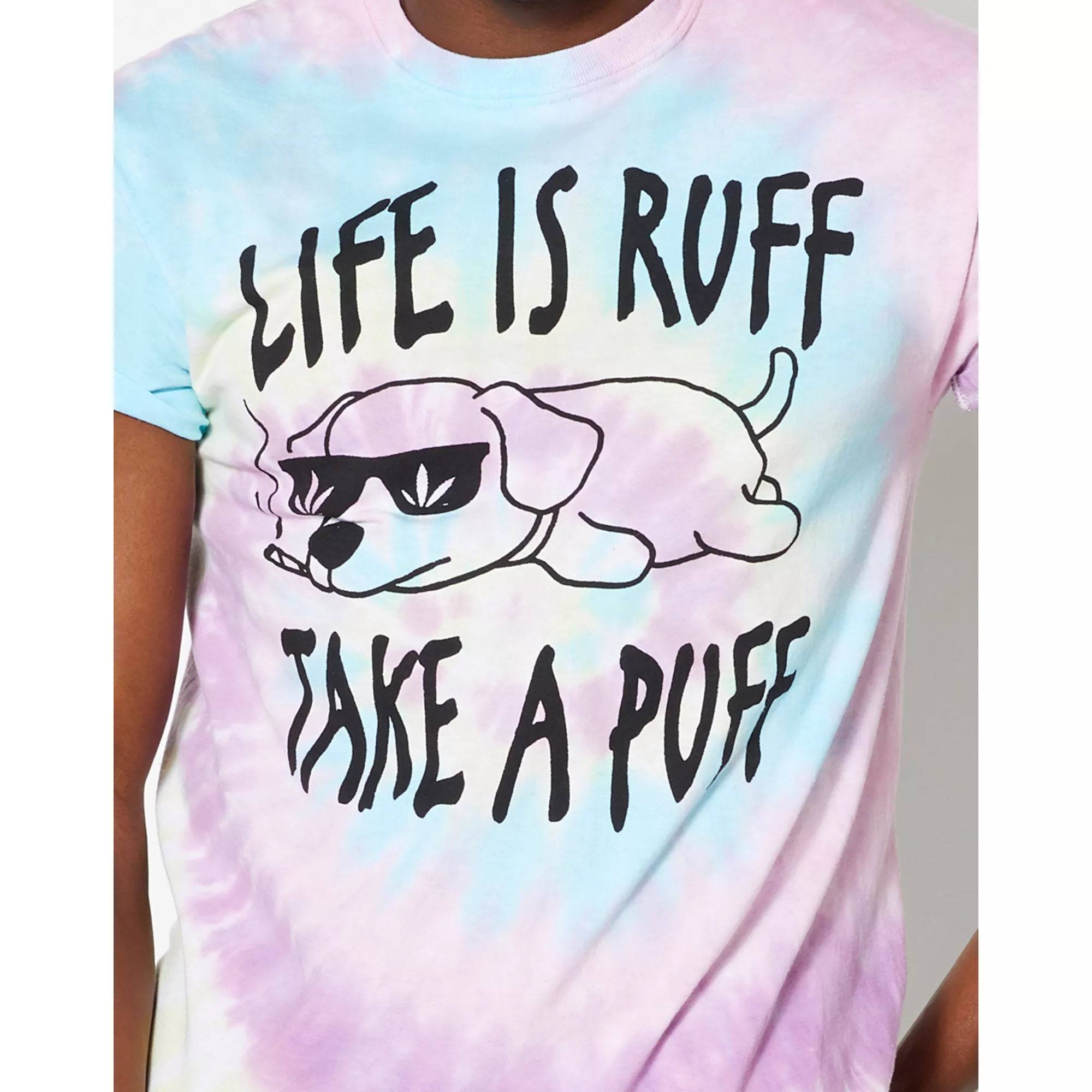 Tie Dye Take A Puff T Shirt at Spencer's