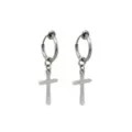 Cross Fake Dangle Earrings at Spencer's