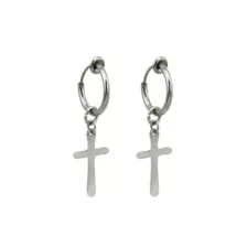 Cross Fake Dangle Earrings at Spencer's