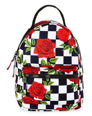 Checkered Mini Backpack