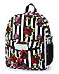 Roses Striped Backpack