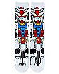 360 White Gundam Crew Socks