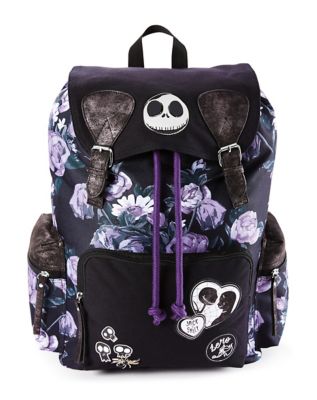 Jack and Sally Roses The Nightmare Before Christmas Backpack 