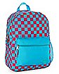 Pink and Blue Checkered Backpack - Dickies