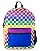 Pride Rainbow Checkered Backpack