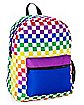 Pride Rainbow Checkered Backpack