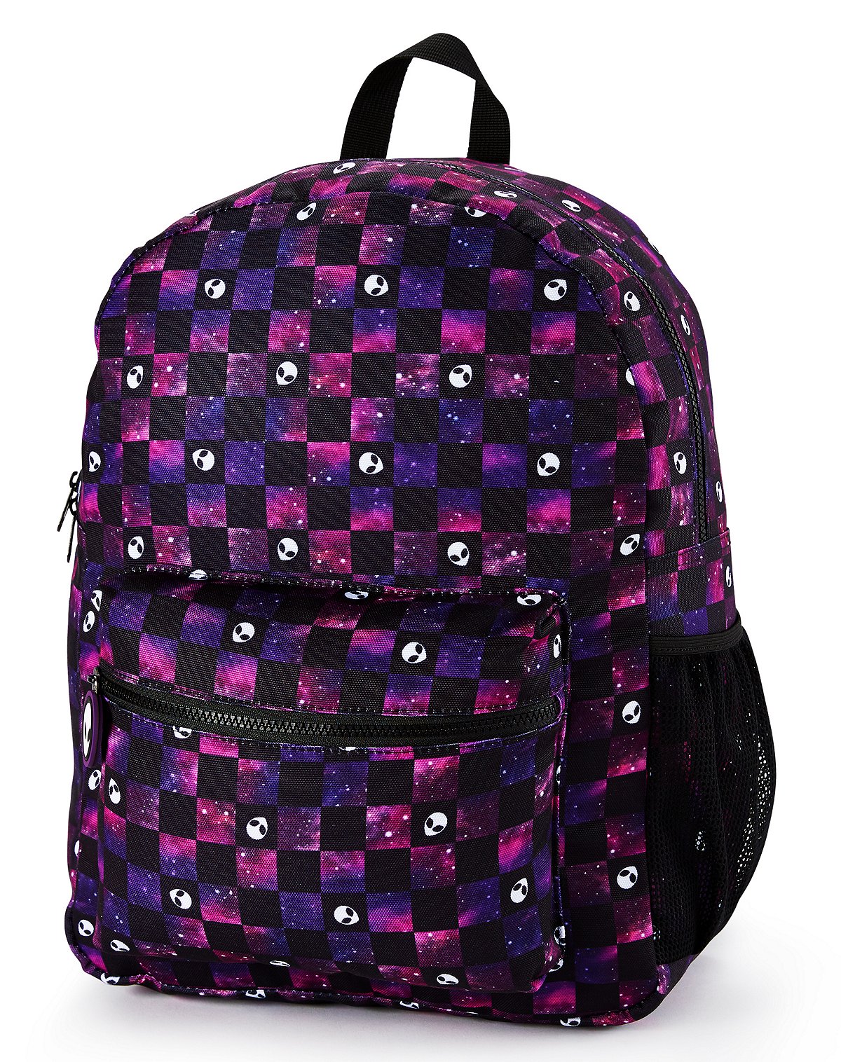 Galaxy Alien Checkered Backpack