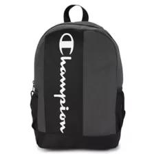 Black and Gray Vertical Logo Backpack - Champion at Spencer's