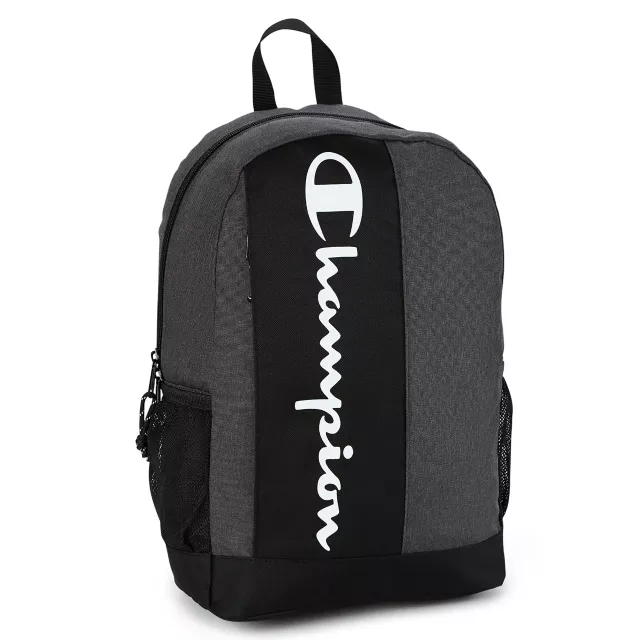 Black and Gray Vertical Logo Backpack - Champion at Spencer's