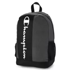 Black and Gray Vertical Logo Backpack - Champion at Spencer's