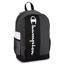 Black and Gray Vertical Logo Backpack - Champion at Spencer's