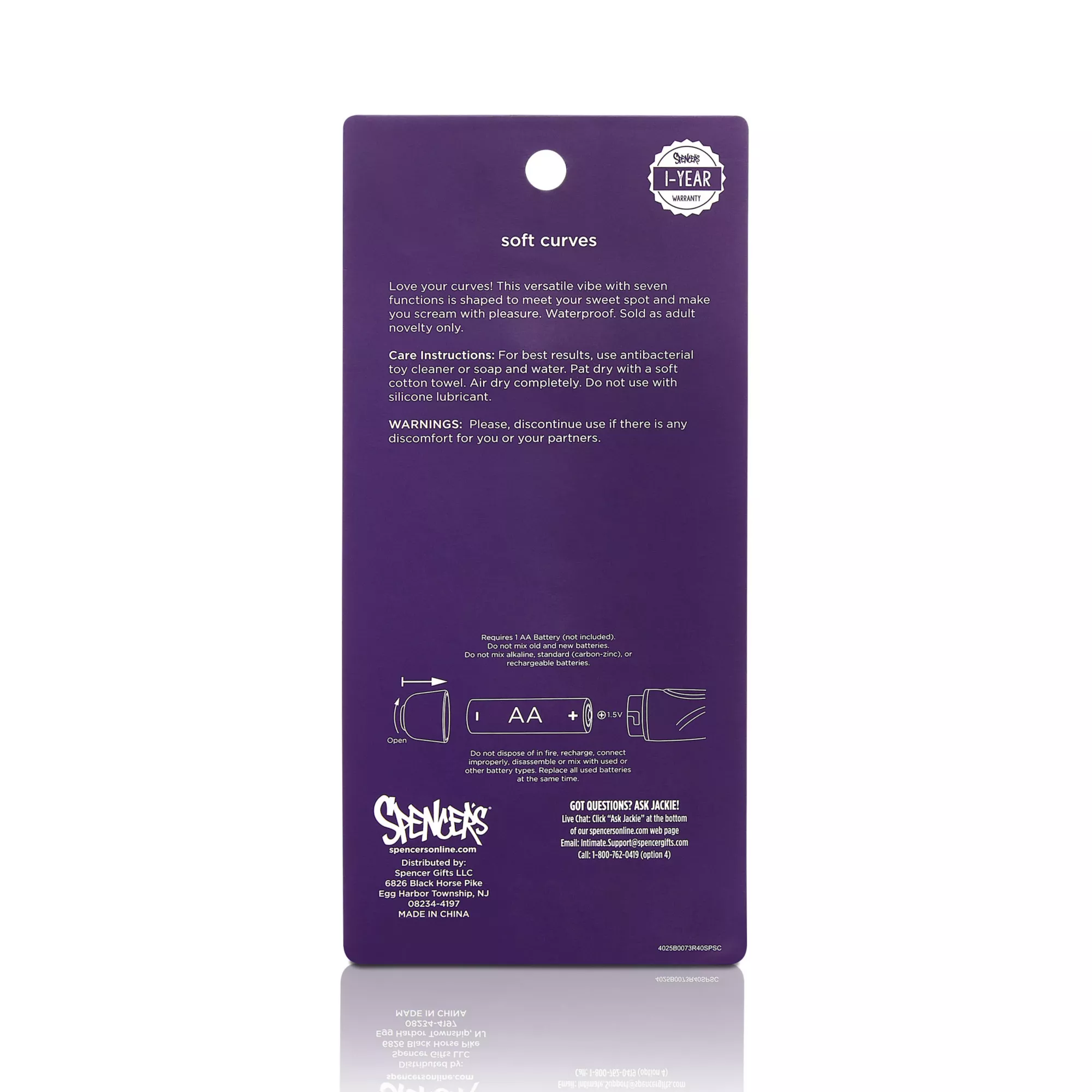 Soft Curves Silicone Vibrator - Hott Love at Spencer's