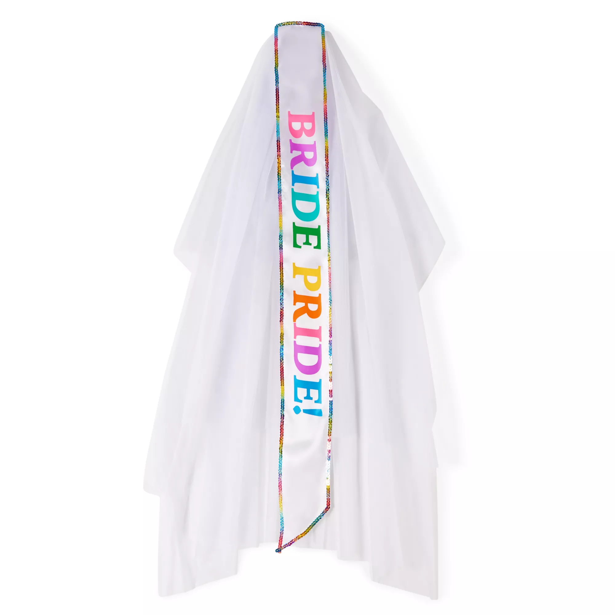 Bride Pride Sash and Veil at Spencer's