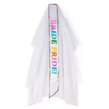 Bride Pride Sash and Veil at Spencer's
