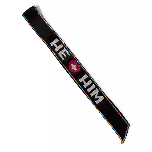 He Him Sash at Spencer's
