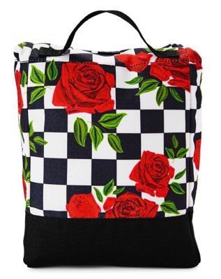 Checkered Rose Lunch Box