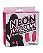 Neon Touch Remote Control Waterproof Bullet Vibrator - 2.5 Inch
