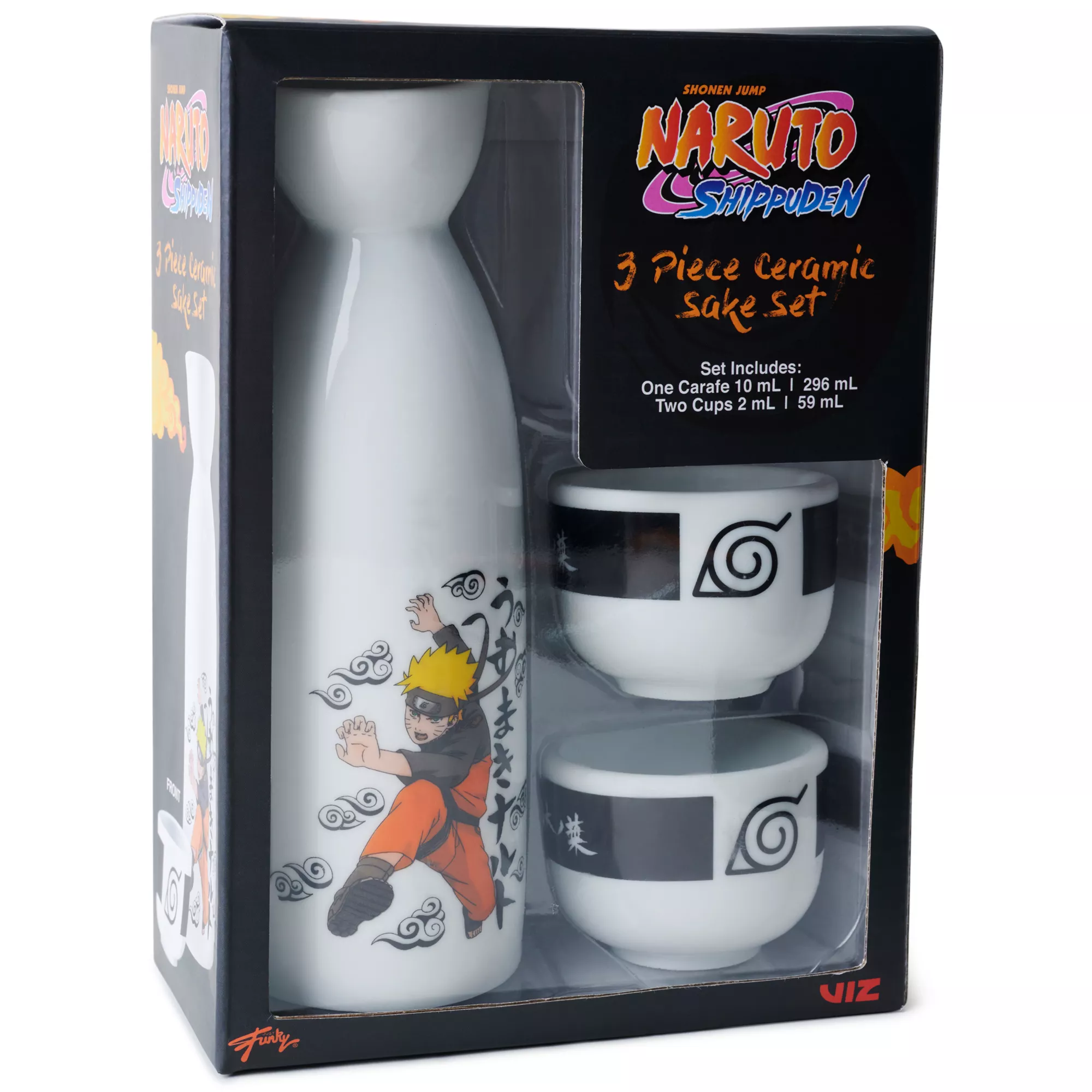 Naruto Three Piece Sake Set at Spencer's