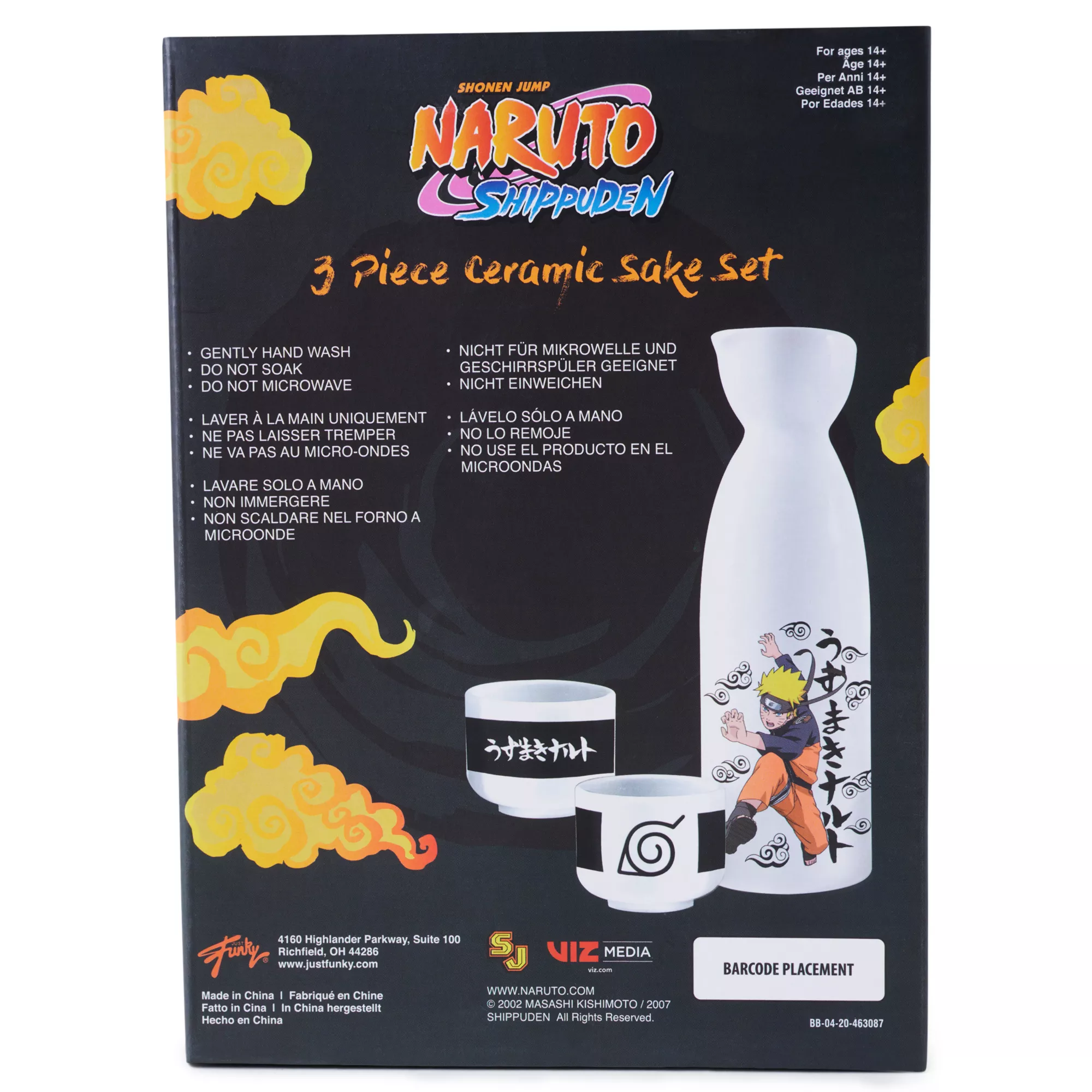 Naruto Three Piece Sake Set at Spencer's